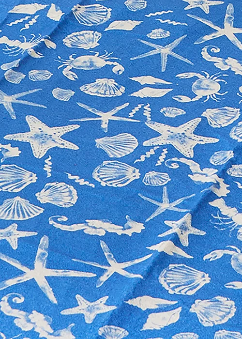 Fusion Coastal Bay Blue Picnic Blanket - 135 x 150cm Image 4
