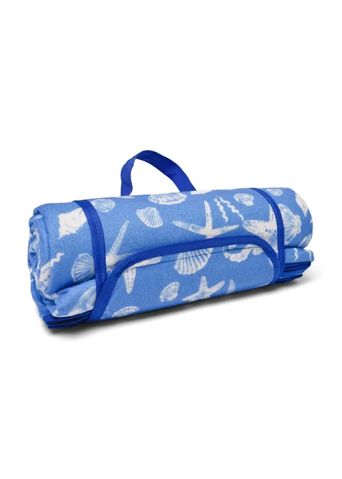 Fusion Coastal Bay Blue Picnic Blanket - 135 x 150cm Image 3