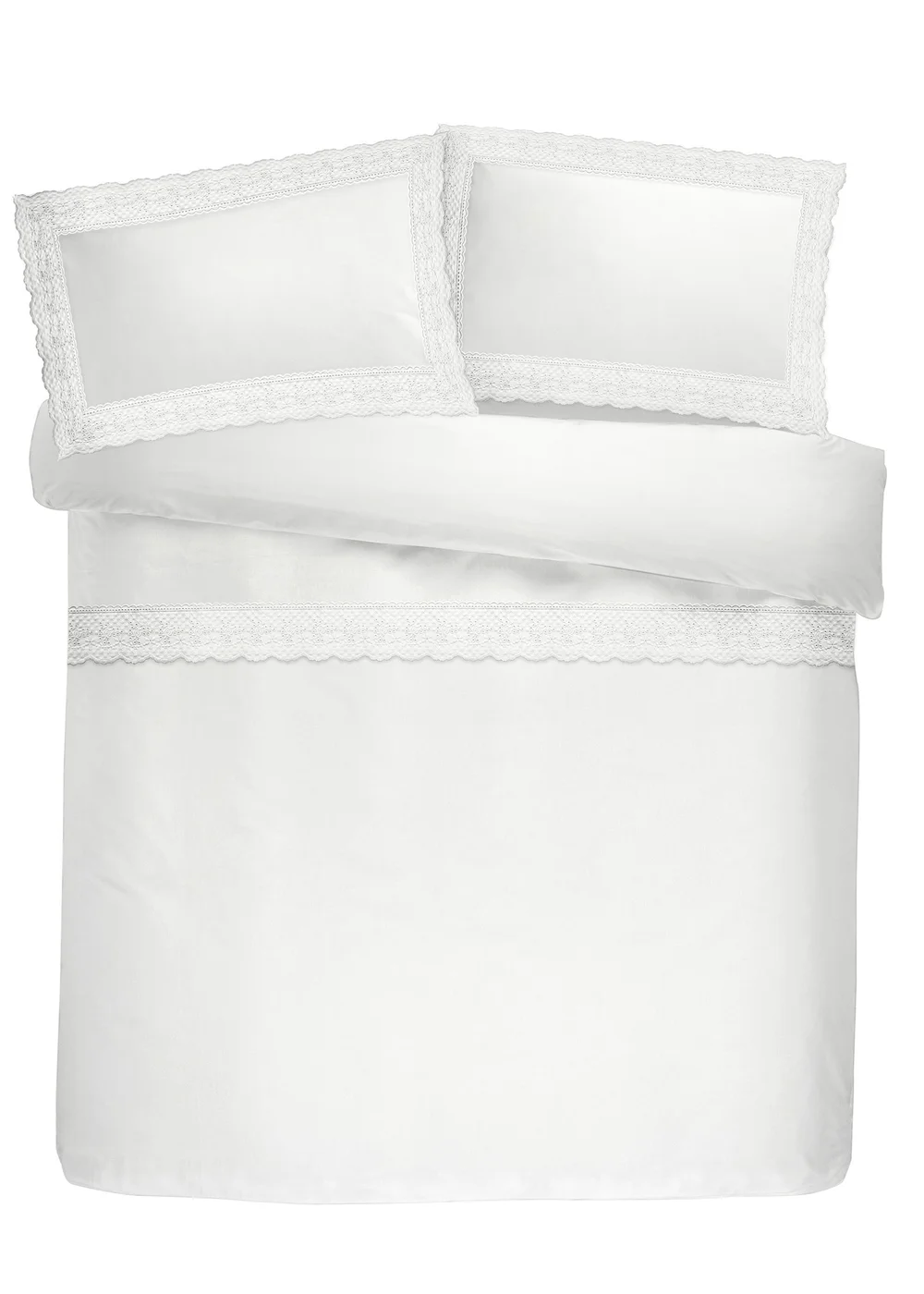 Serene Renaissance White Duvet Cover Set - Single Image 2