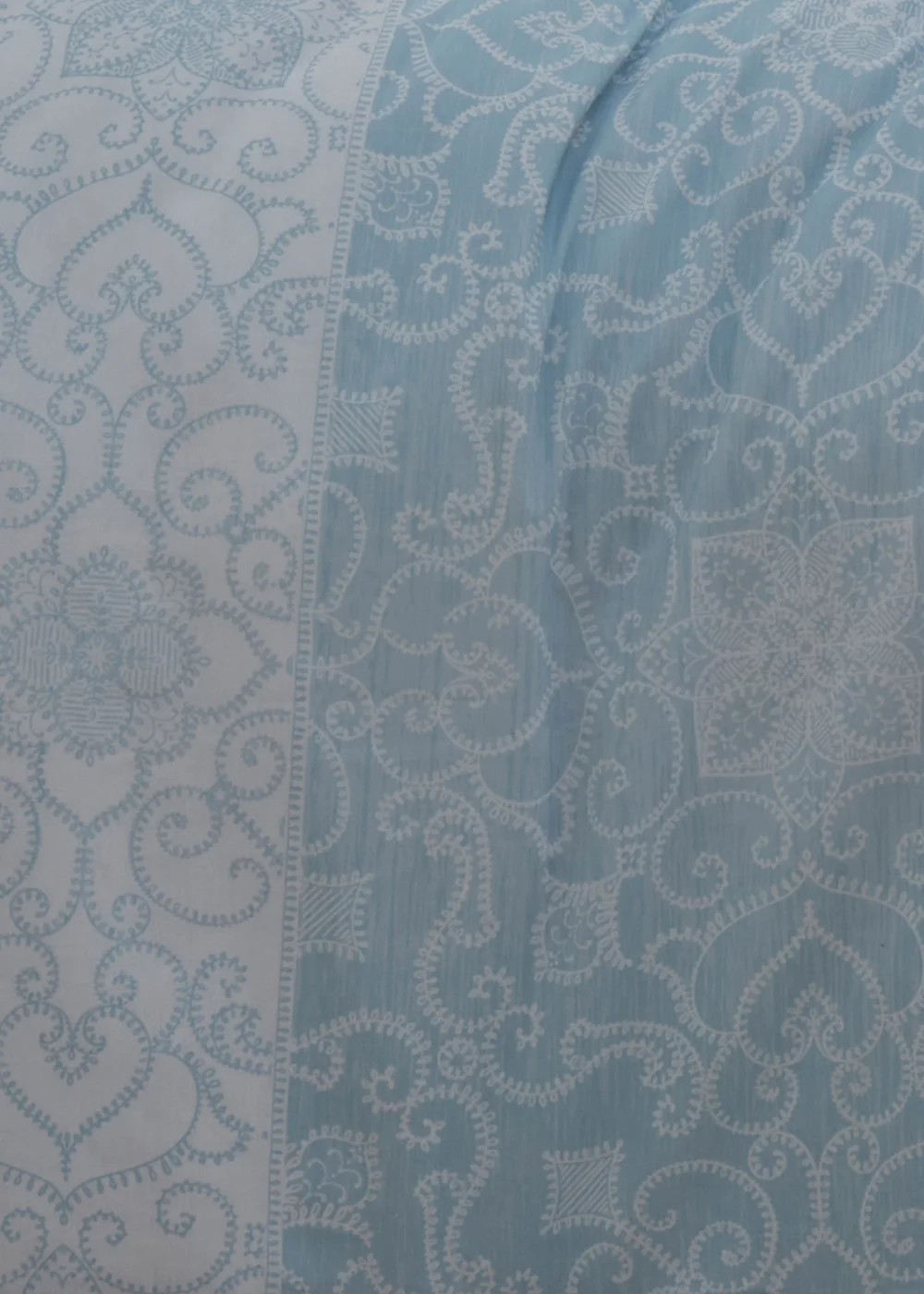 Dreams & Drapes Design Frampton Reversible Blue Duvet Cover Set - Single Image 3