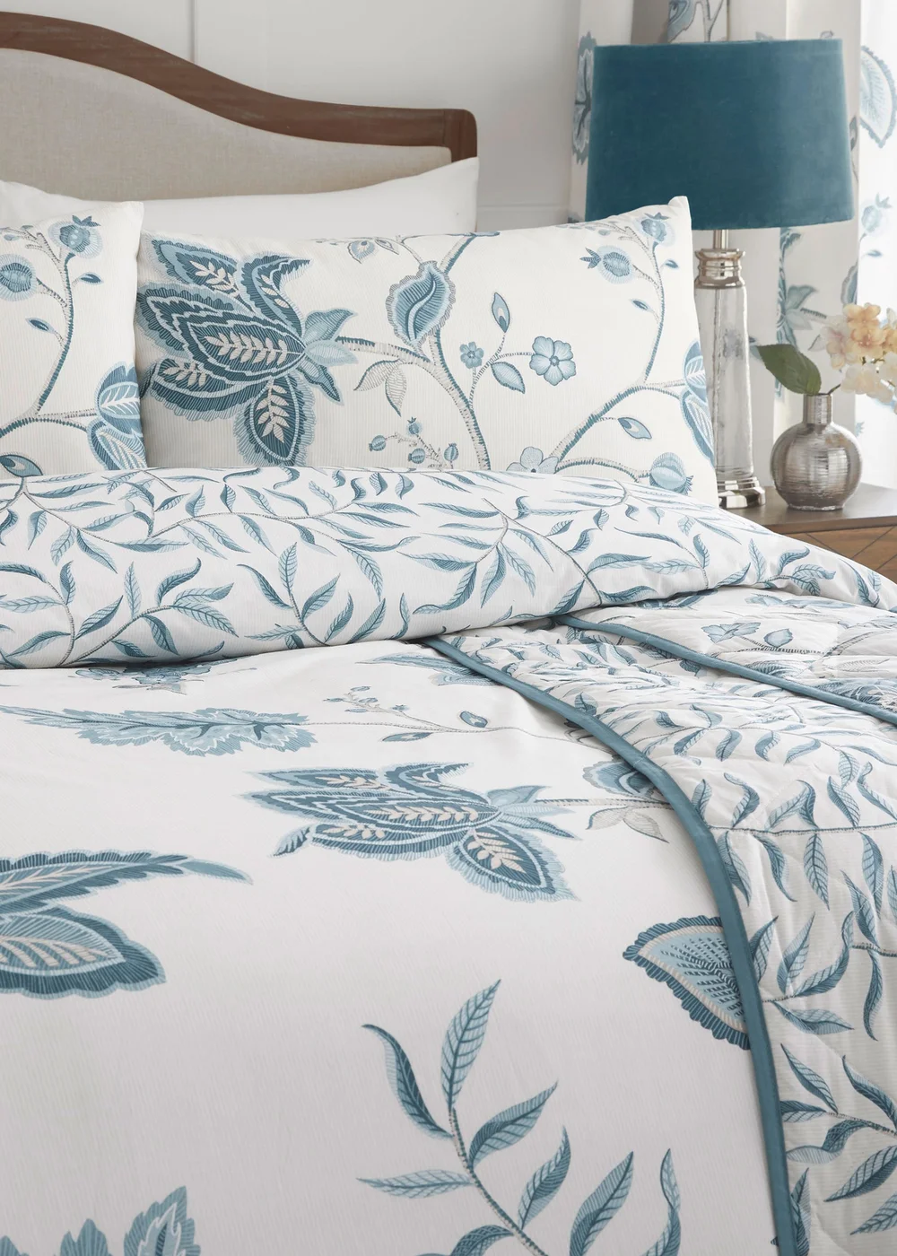 Dreams & Drapes Design Samira Blue Duvet Cover Set - Single Image 2