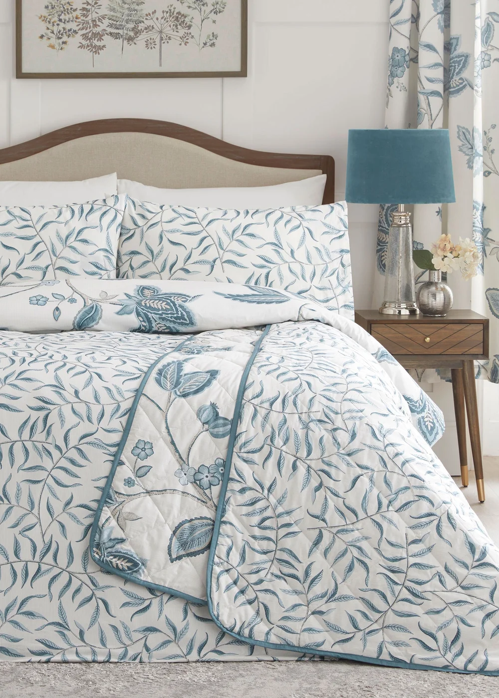 Dreams & Drapes Design Samira Blue Duvet Cover Set - Single Image 5