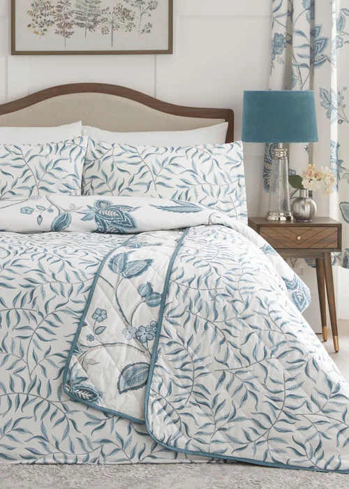 Dreams & Drapes Design Samira Blue Duvet Cover Set - Single Image 5