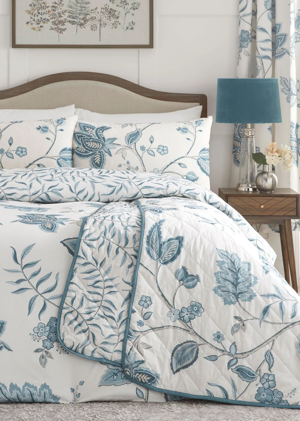 Dreams & Drapes Design Samira Blue Duvet Cover Set - Single Image 1