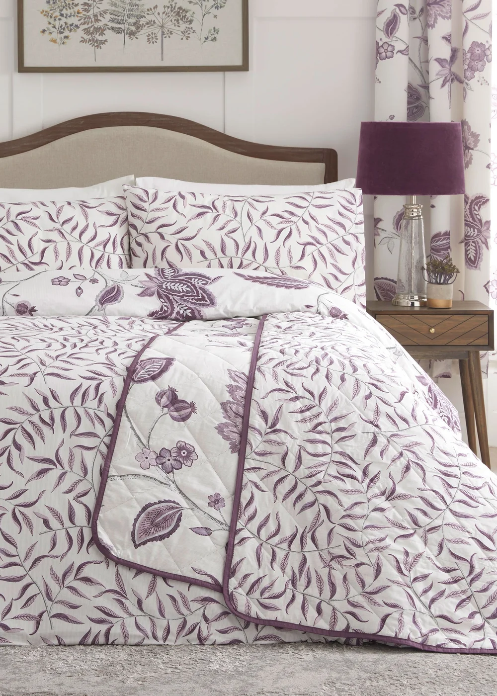 Dreams & Drapes Design Samira Purple Duvet Cover Set - Single Image 5