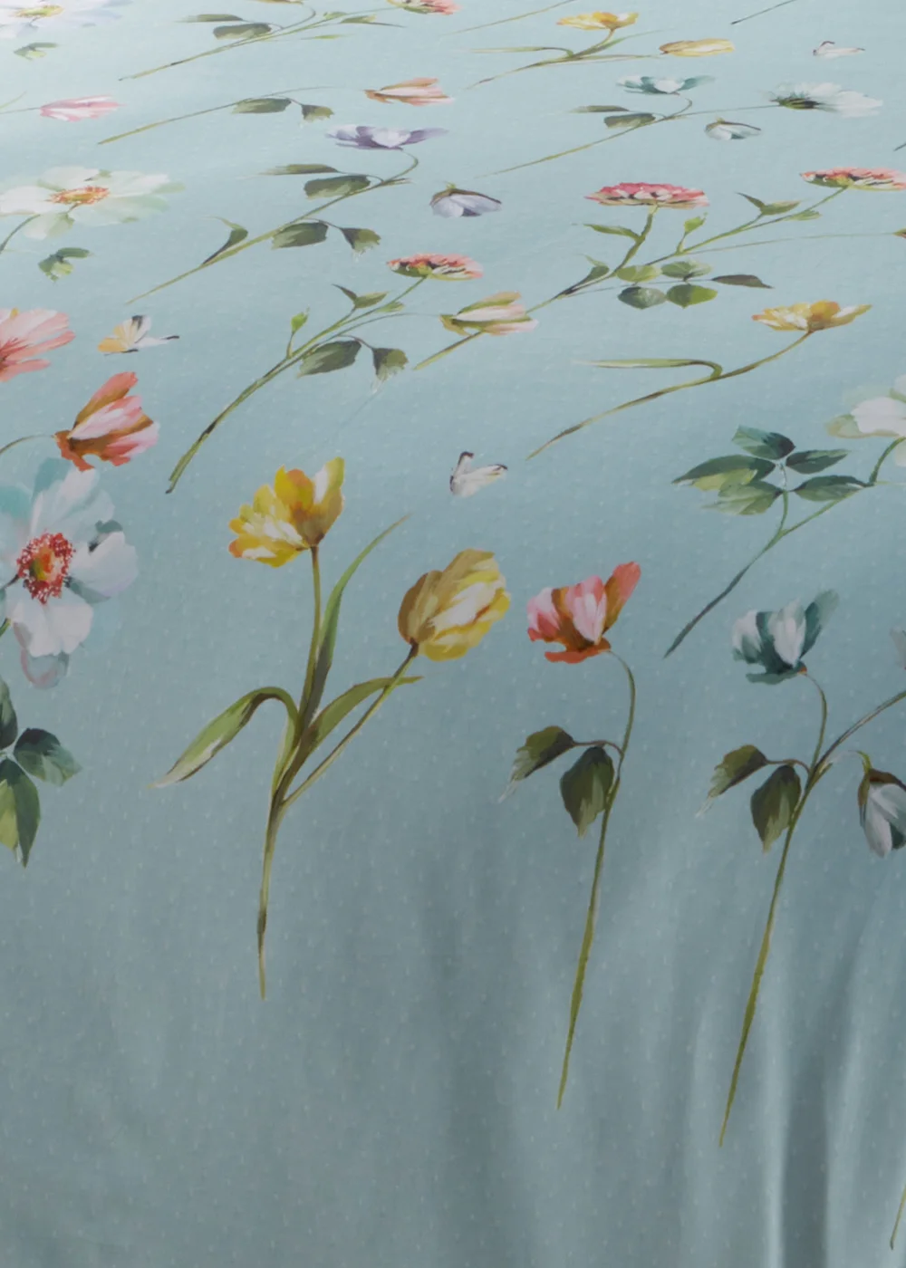 Appletree Heritage Serenity Sateen Blue Duvet Cover Set - Double Image 3