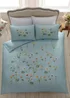 Appletree Heritage Serenity Sateen Blue Duvet Cover Set - Double Image 4