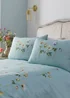 Appletree Heritage Serenity Sateen Blue Duvet Cover Set - Double Image 2