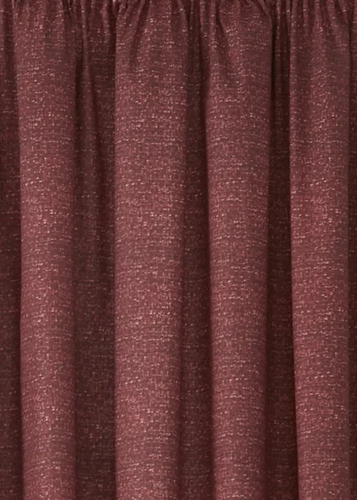 Dreams & Drapes Pembrey Brushed Cotton Red Pencil Pleat Curtains With Tie-Backs - 66W X 54D (168x137cm) Image 4