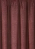 Dreams & Drapes Pembrey Brushed Cotton Red Pencil Pleat Curtains With Tie-Backs - 66W X 54D (168x137cm) Image 4