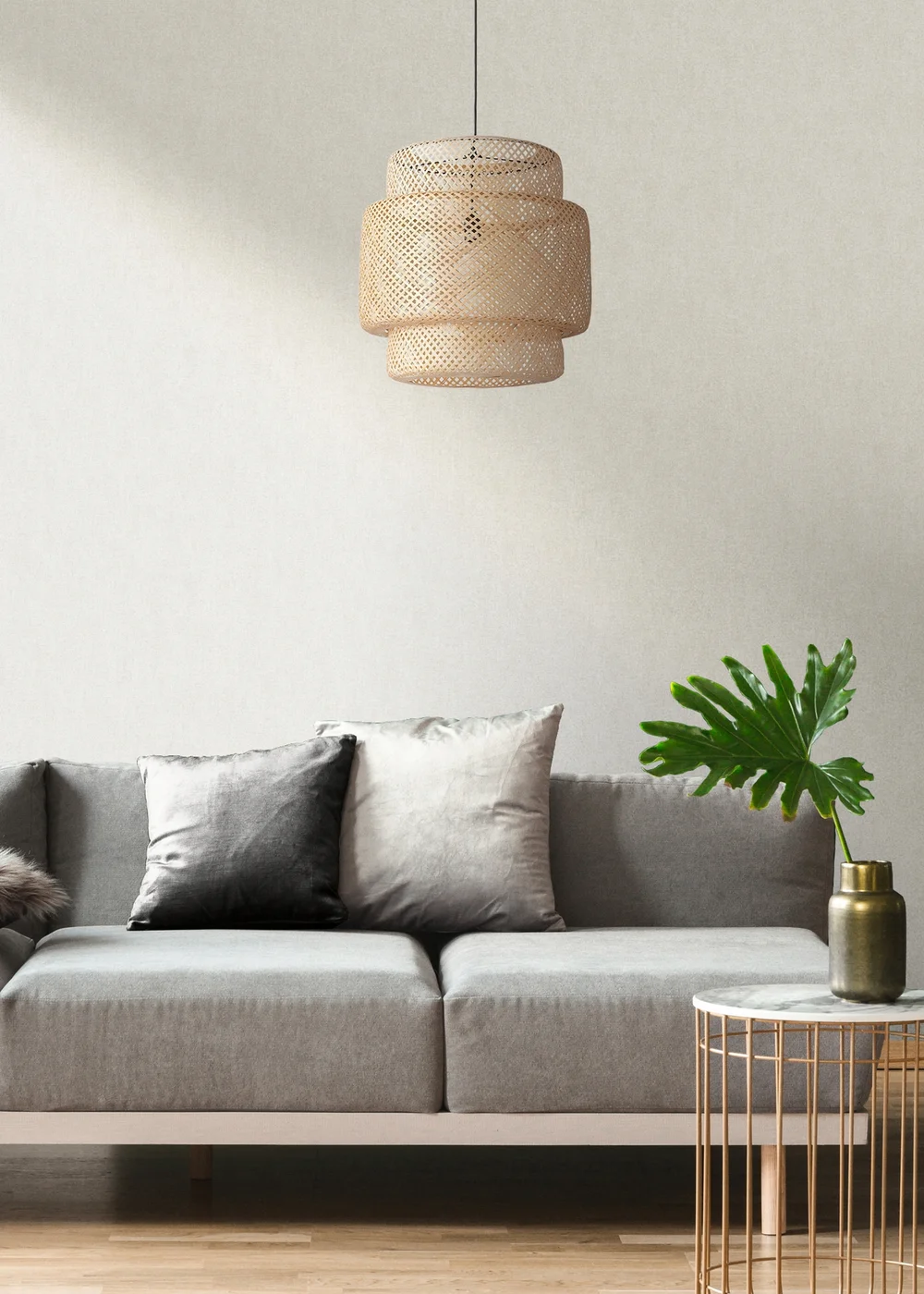 Darcy James Linen Texture Cream Wallpaper - One Size Image 5