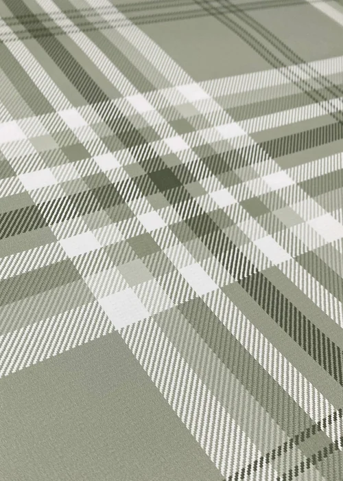 Catherine Lansfield Kelso Check Sage Wallpaper - One Size Image 3