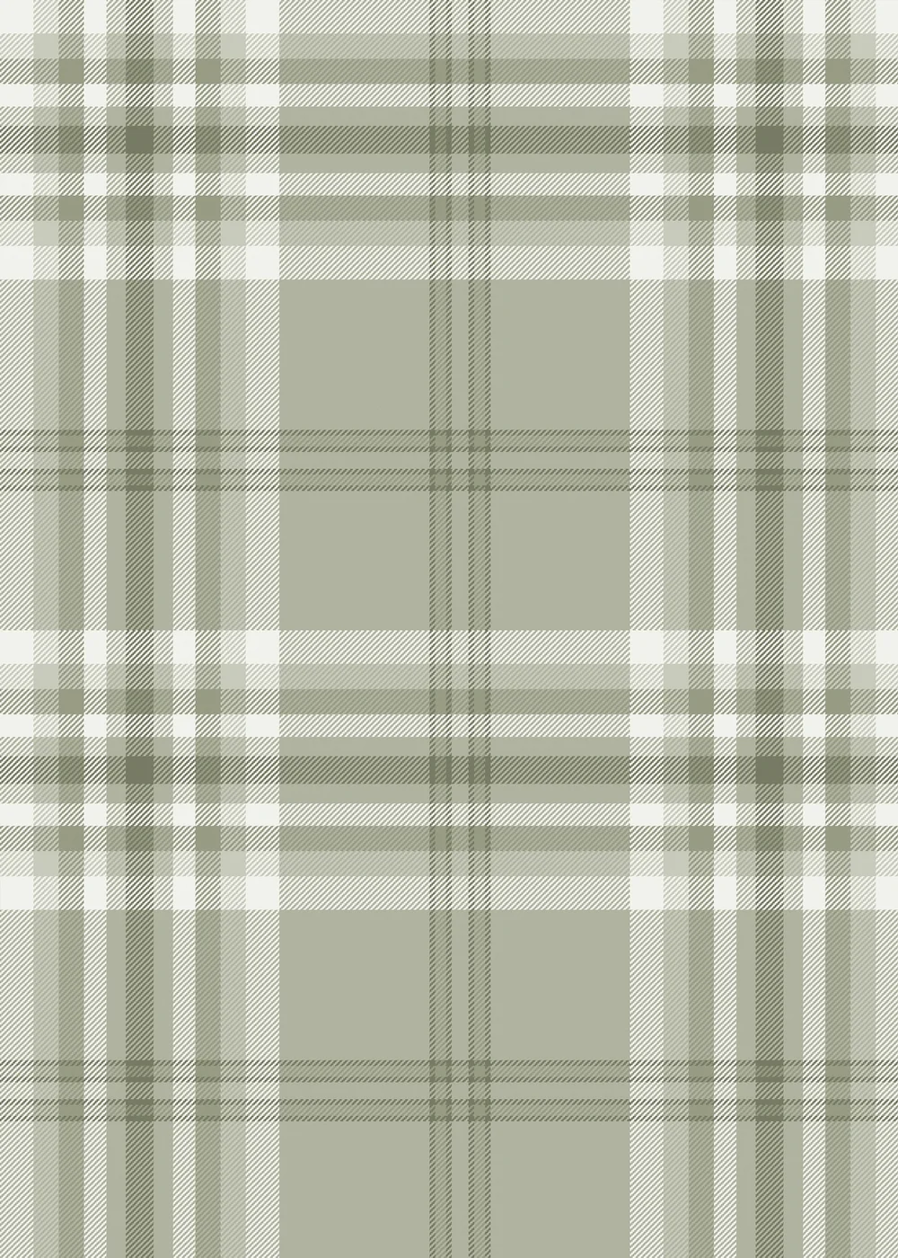 Catherine Lansfield Kelso Check Sage Wallpaper - One Size Image 1