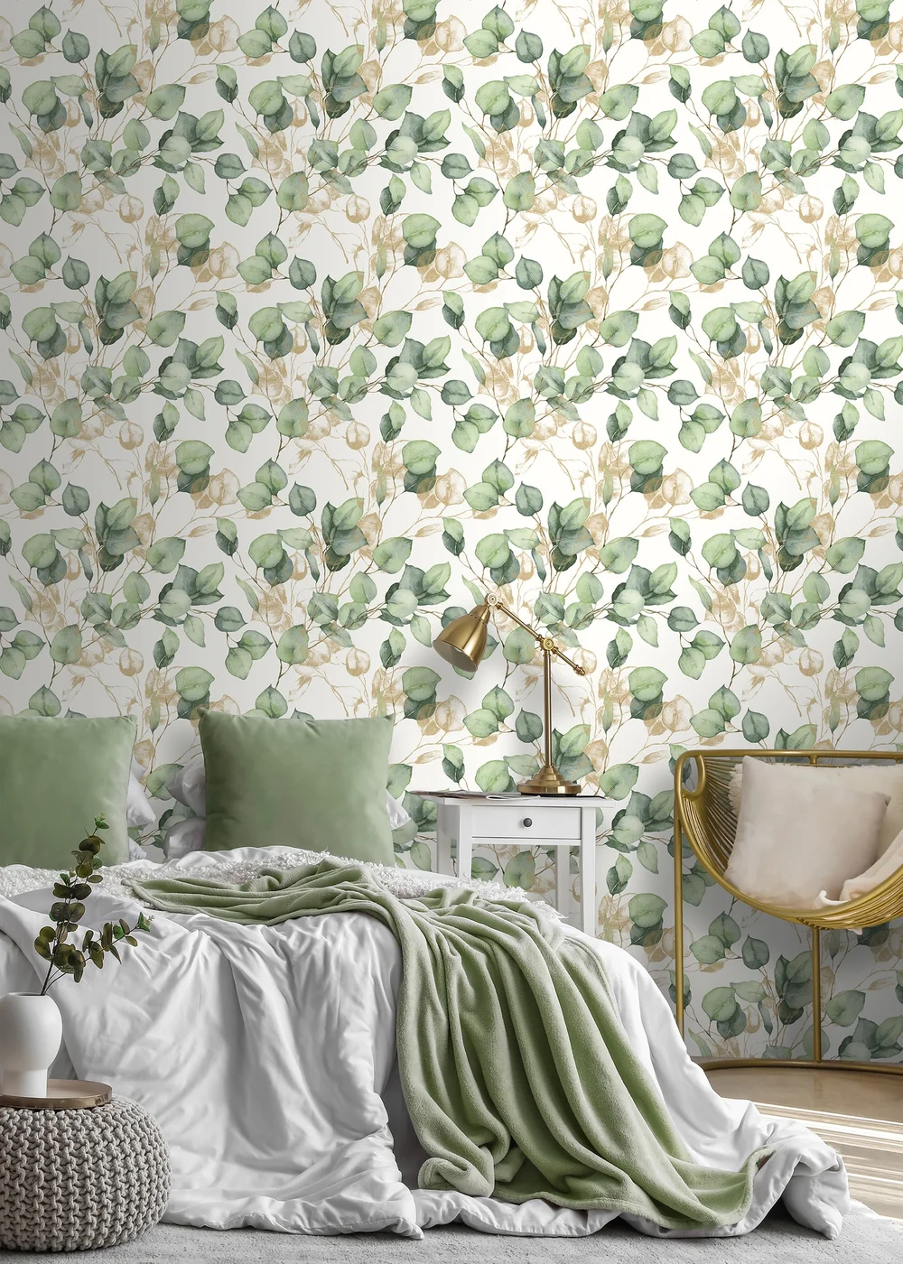 Muriva Eucalyptus Green Wallpaper - One Size Image 2