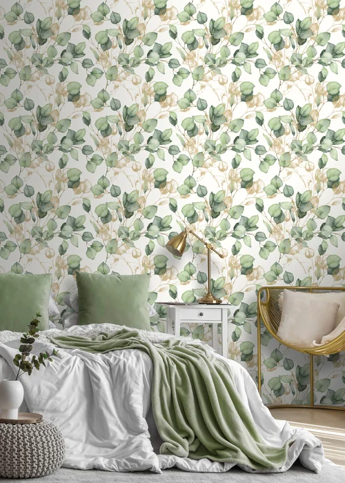 Muriva Eucalyptus Green Wallpaper - One Size Image 2