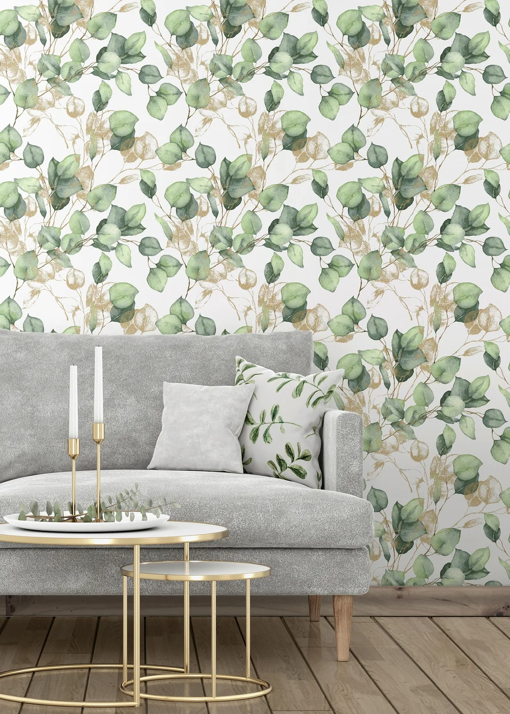 Muriva Eucalyptus Green Wallpaper - One Size Image 5