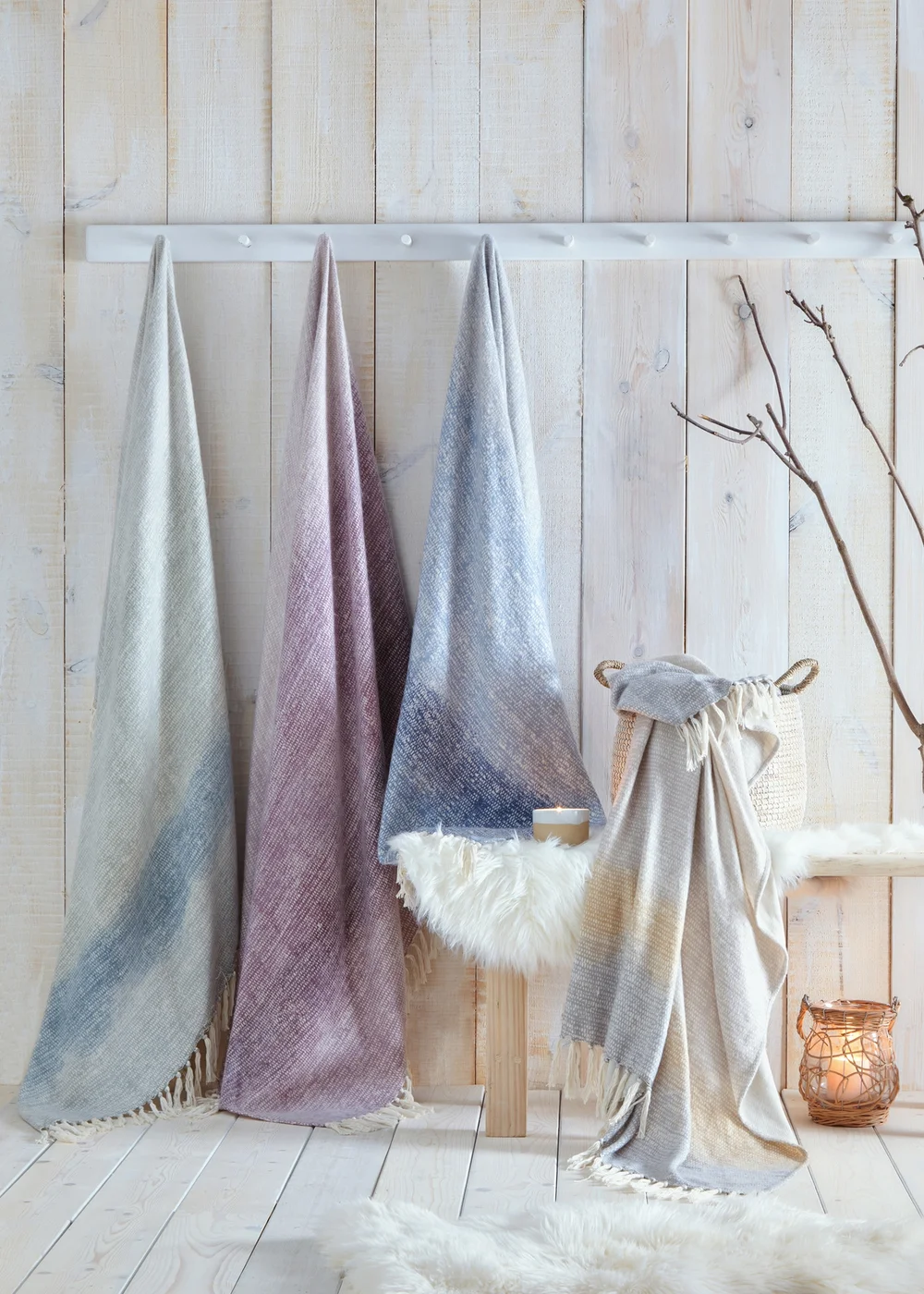 Drift Home Bretton Blue Throw - 130 x 180cm Image 3