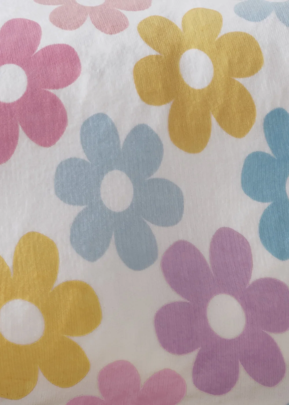 Bedlam Retro Flower White Duvet Cover Set - Single Image 3