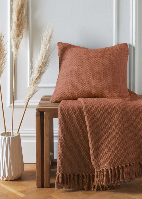 Drift Home Hayden Red Bedspread - 200 x 200cm Image 2