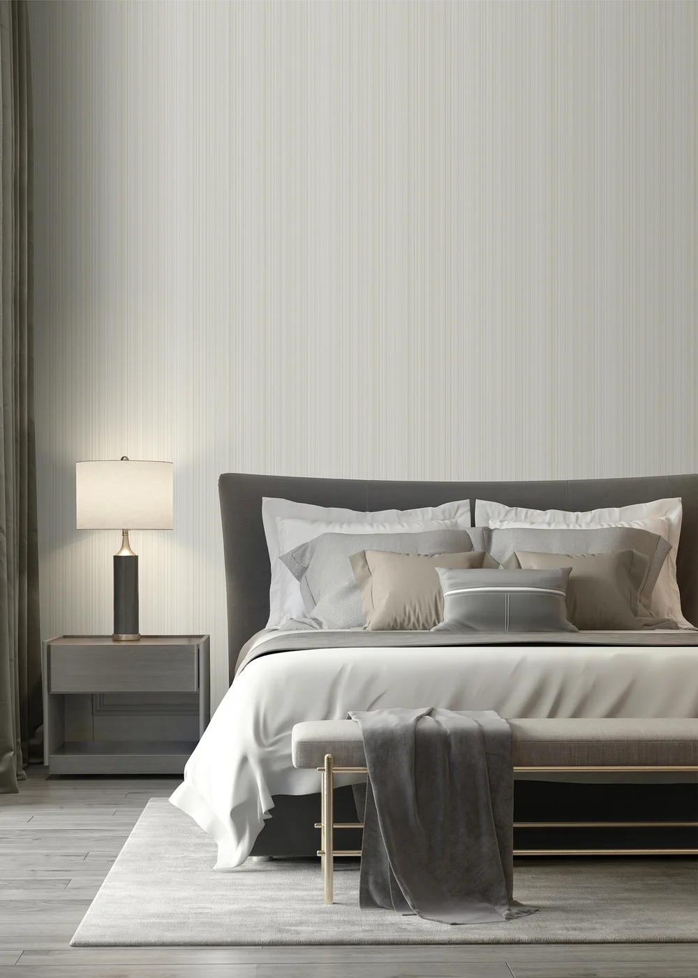 Muriva Venezia Stripe Natural - One Size Image 5
