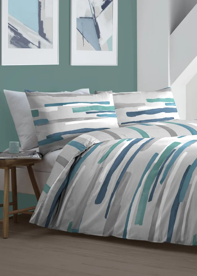 Fusion Clifton Blue Duvet Cover Set