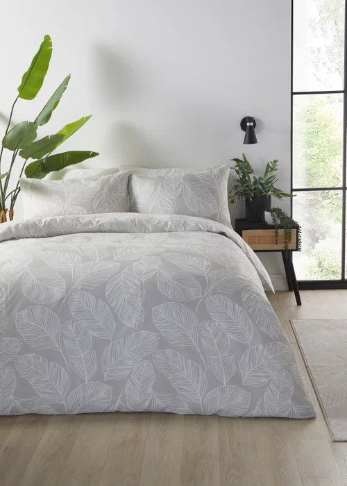 Fusion Matteo Natural Duvet Cover Set - Single Image 1