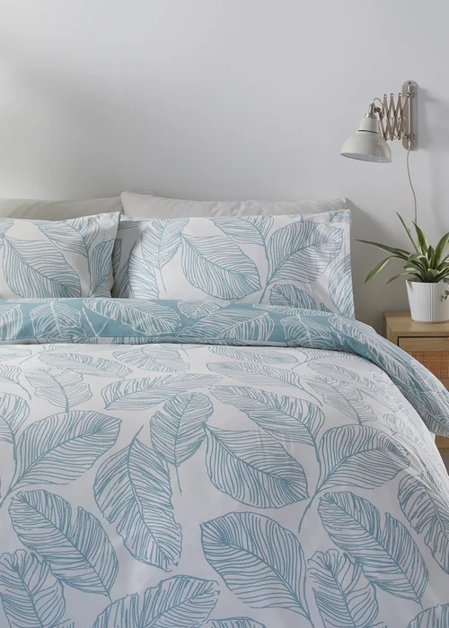 Fusion Matteo Blue Duvet Cover Set - Single Image 4
