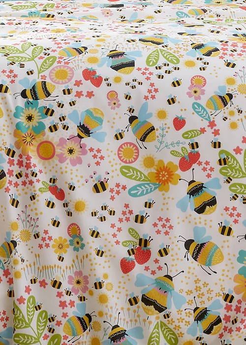 Fusion Buzzy Bee Yellow Duvet Cover Set - Single Image 3
