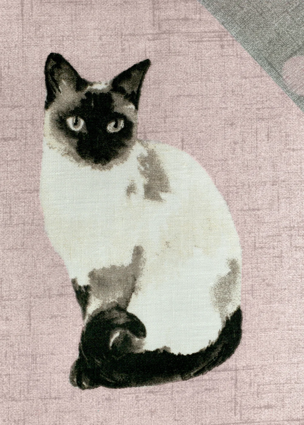 Fusion Cats Reversible Pink Duvet Cover Set - Single Image 3