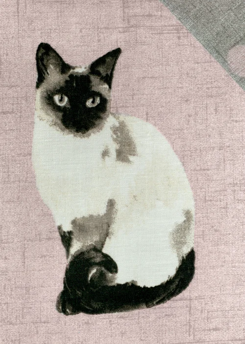 Fusion Cats Reversible Pink Duvet Cover Set - Single Image 3