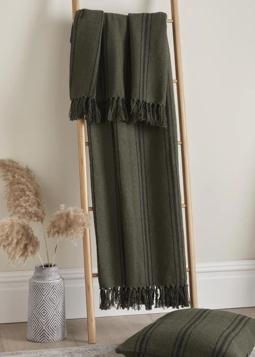 Drift Home Brinley Khaki Bedspread - 130 x 180cm Image 1