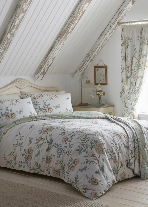 Dreams & Drapes Design Amelle Green Bedspread - 200 x 230cm Image 1