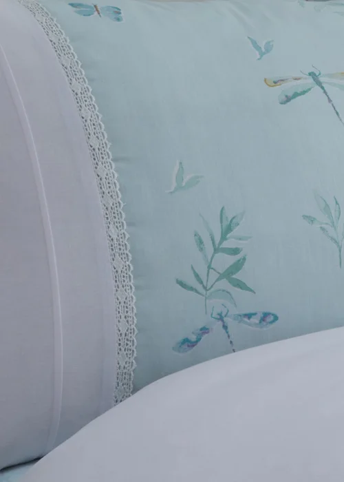 Dreams & Drapes Decorative Fifi Blue Duvet Cover Set - Single Image 3