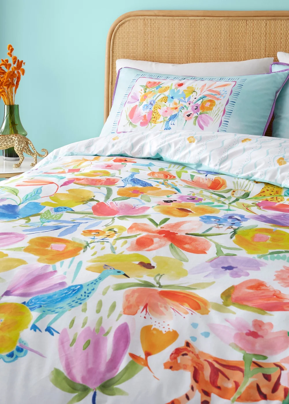 Appletree Style Festival Blue Duvet Cover Set - Single Image 2