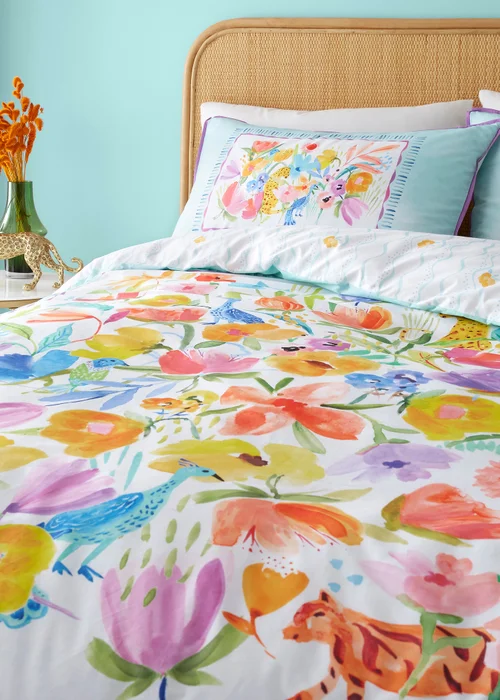 Appletree Style Festival Blue Duvet Cover Set - Single Image 2
