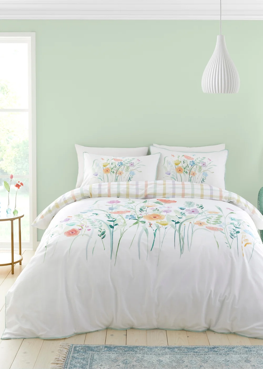 Appletree Style Gardenia White Duvet Cover Set - Single Image 1