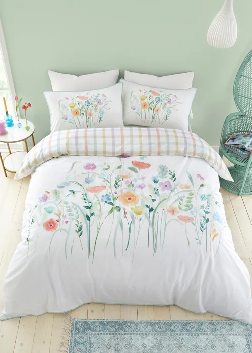 Appletree Style Gardenia White Duvet Cover Set - Single Image 4