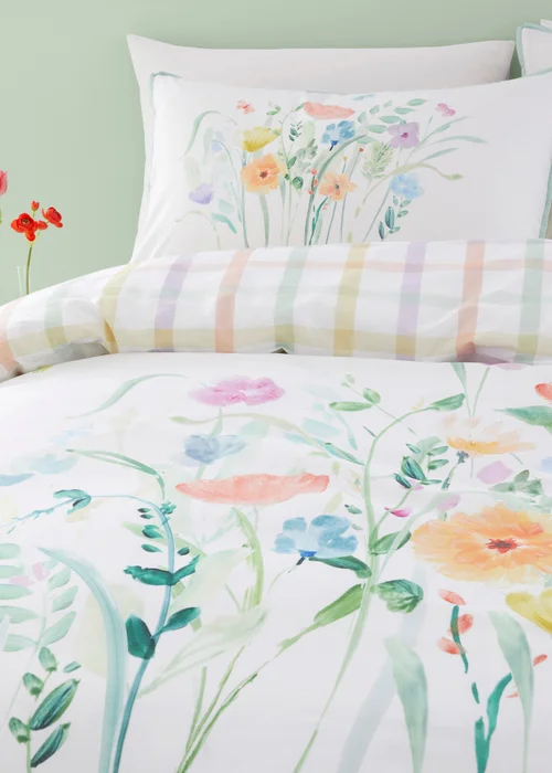 Appletree Style Gardenia White Duvet Cover Set - Single Image 2