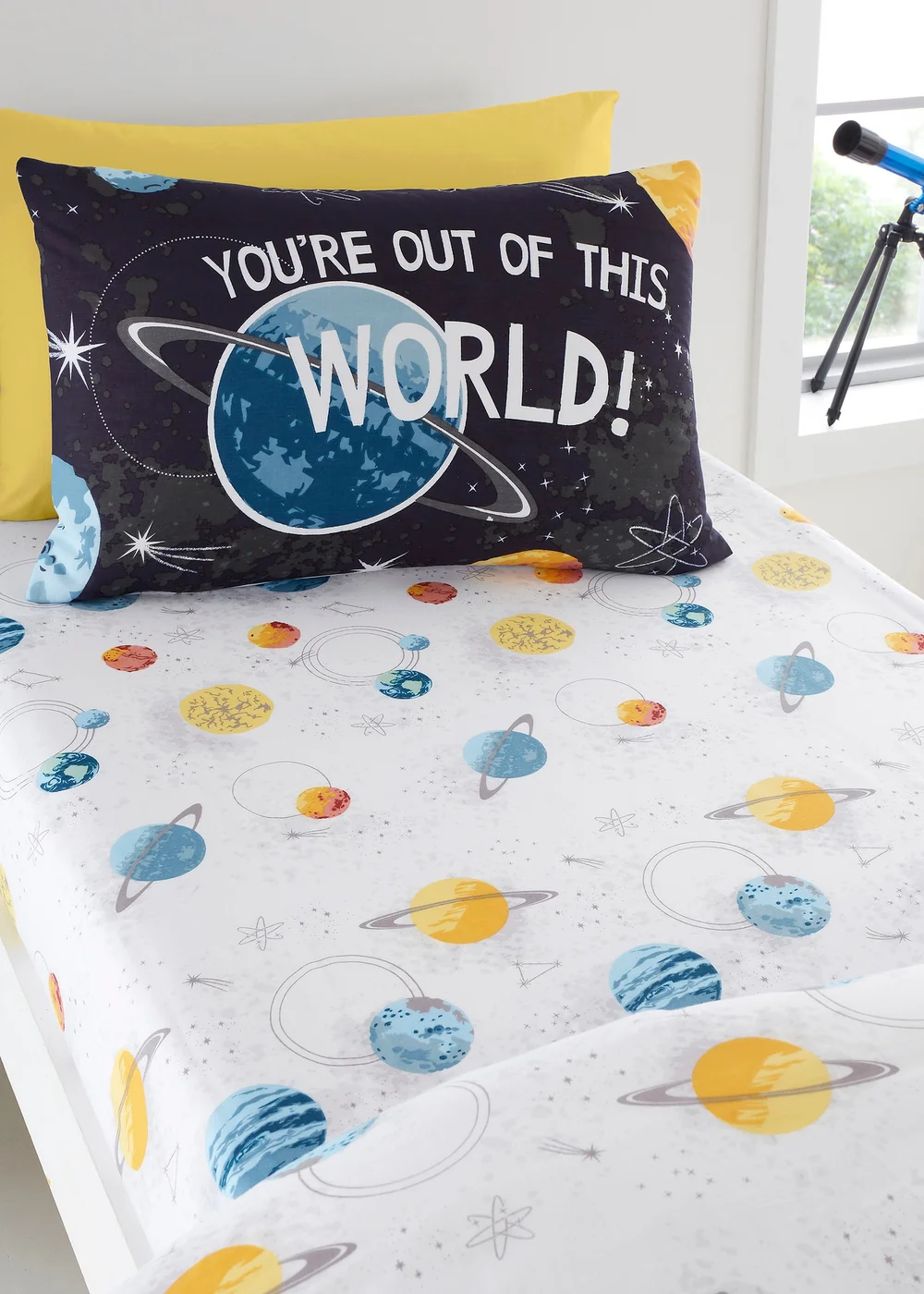 Bedlam Outer Space Fitted Bed Sheet (25cm) - Single Image 1