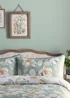 Appletree Heritage Eleanor Soft Touch Green Duvet Cover Set - Single Image 3