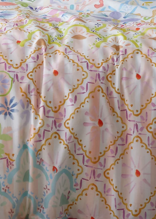 Appletree Style Casablanca Reversible White Duvet Cover Set - Single Image 4