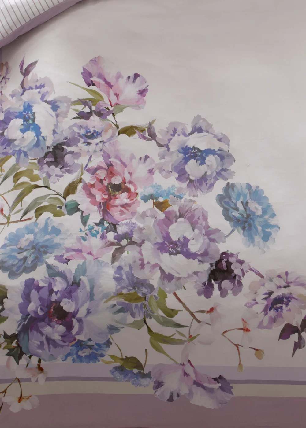Appletree Heritage Arley Sateen Lilac Duvet Cover Set - Double Image 4