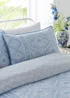 Appletree Heritage Alexia Sateen Blue Duvet Cover Set - Double Image 1