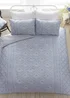 Appletree Heritage Alexia Sateen Blue Duvet Cover Set - Double Image 4