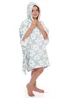Bedlam Retro Flower Blue Snuggle Hooded Wearable Fleece - Small Image 4