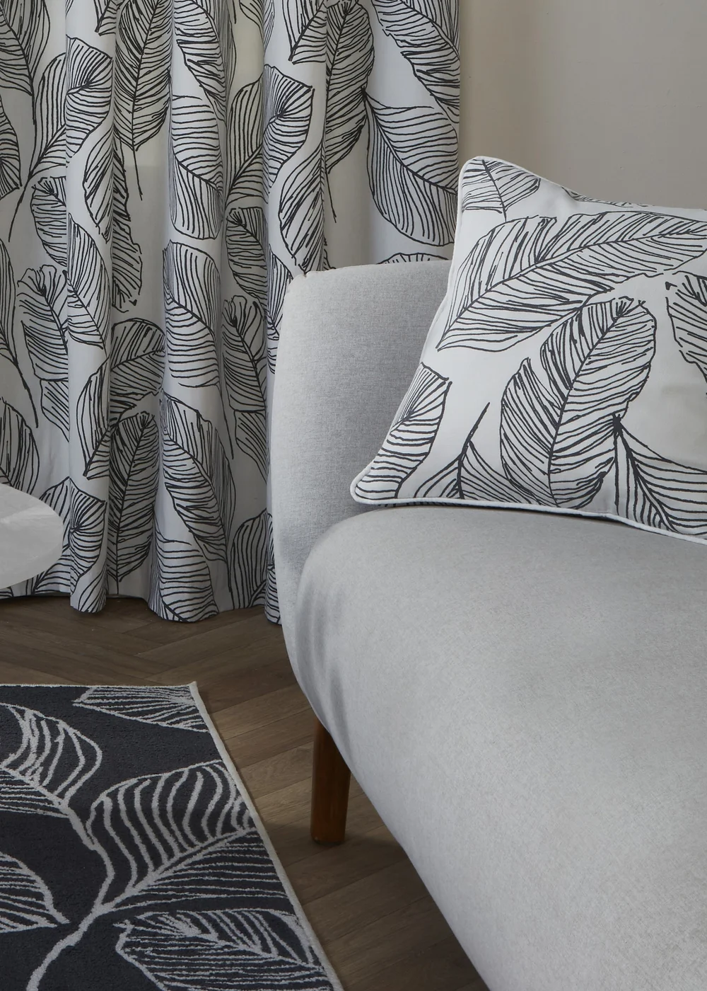 Fusion Matteo Black Filled Cushion (43cm x 43cm) - 43W X 43D Image 2