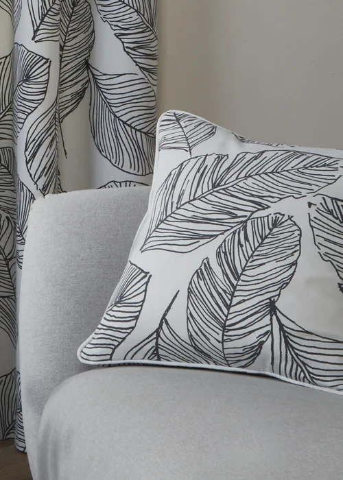 Fusion Matteo Black Filled Cushion (43cm x 43cm) - 43W X 43D Image 1