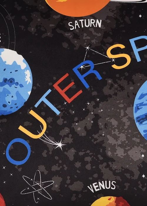 Bedlam Outer Space Velvet Black Filled Cushion (43cm x 43cm) - 43W X 43D Image 5