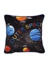 Bedlam Outer Space Velvet Black Filled Cushion (43cm x 43cm) - 43W X 43D Image 4