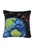 Bedlam Outer Space Velvet Black Filled Cushion (43cm x 43cm) - 43W X 43D Image 3